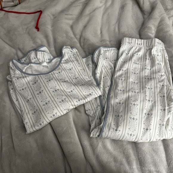LAKE Other - Cozy Blue and White Pajamas